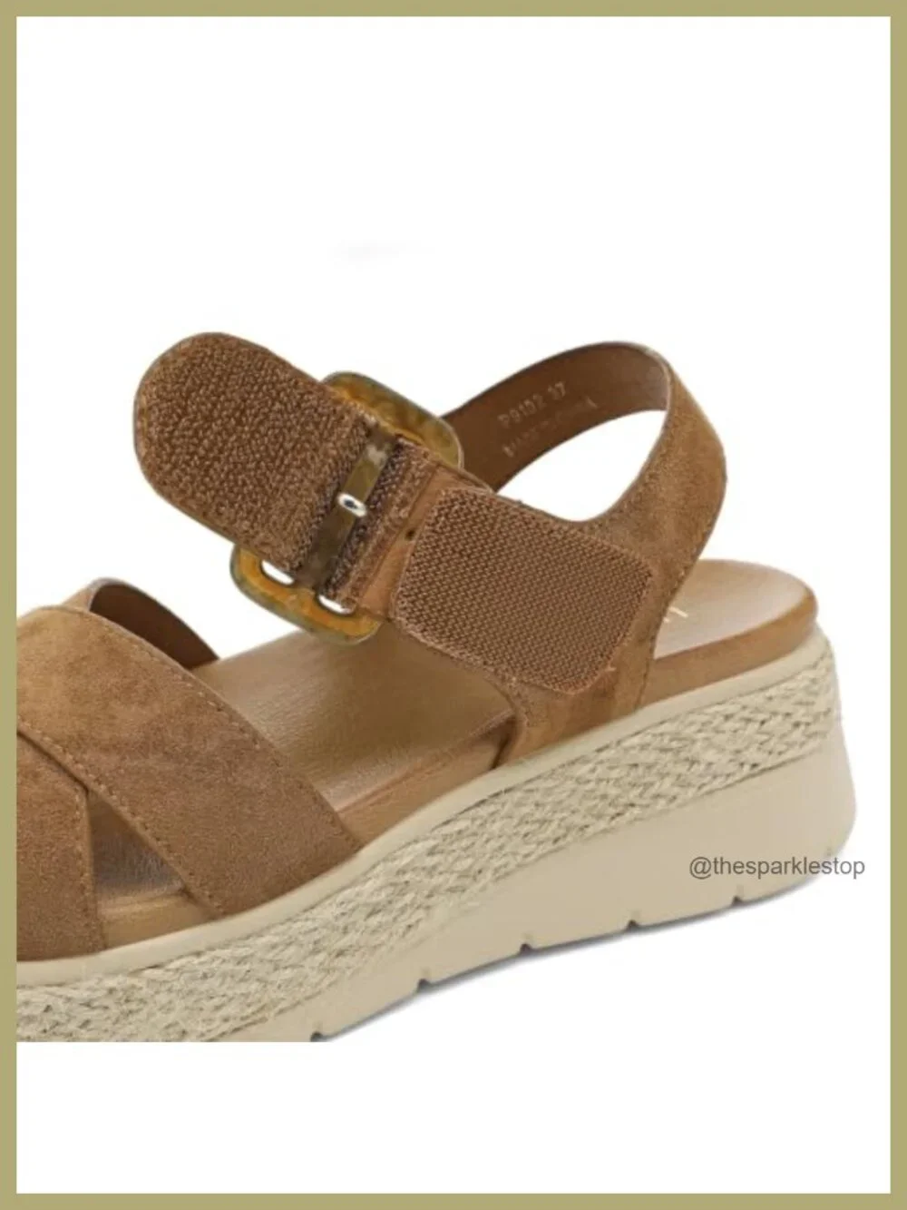 Womens Platform Sandals Low Wedge Espadrille Orthopedic Arch Support Hook Loop